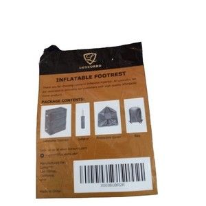 Luxxurro Inflatable‎ Footrest New In Package Includes Pump